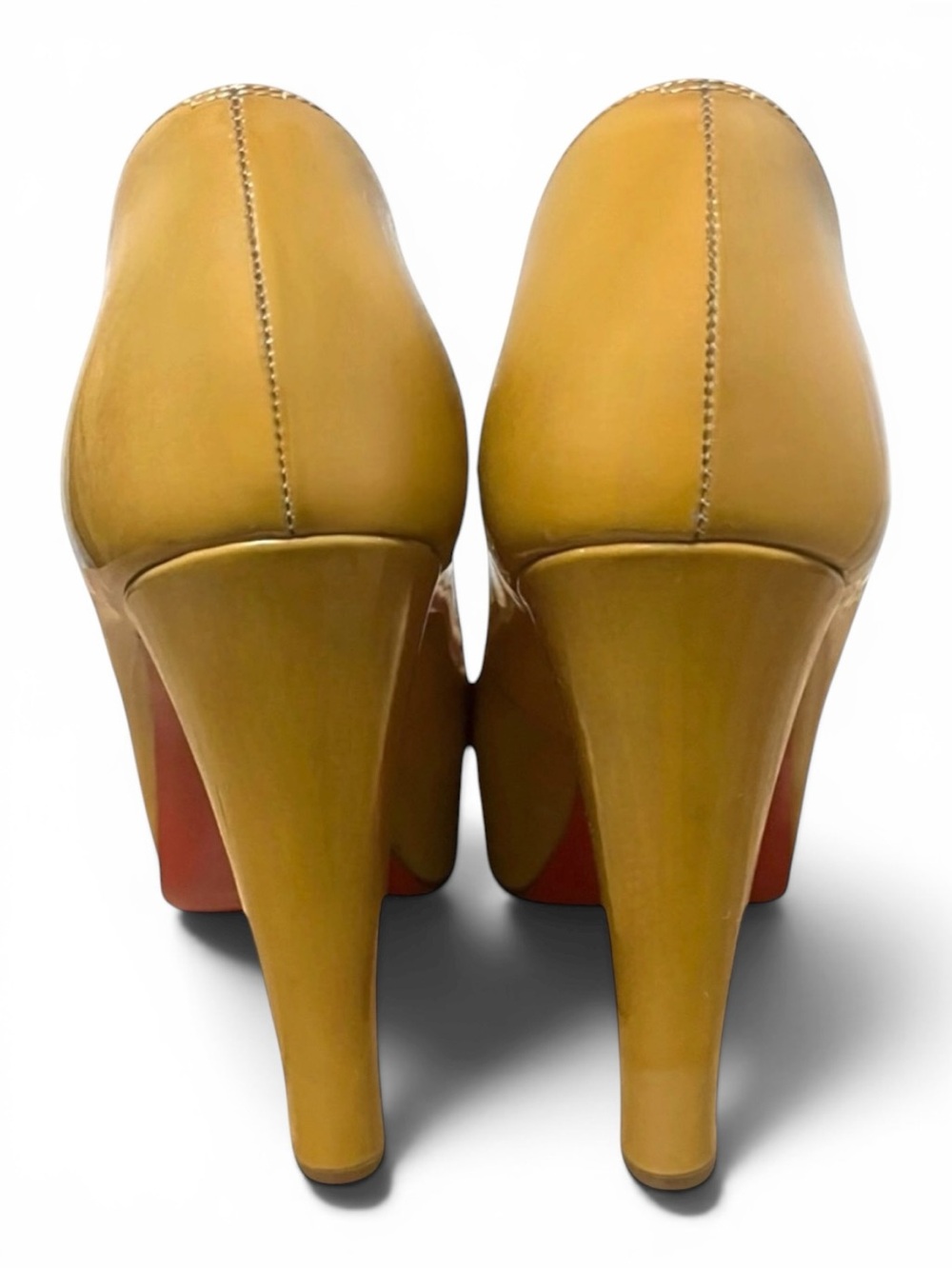 Christian Louboutin Patent Leather Peep Toe Pumps – - Picture 8 of 9